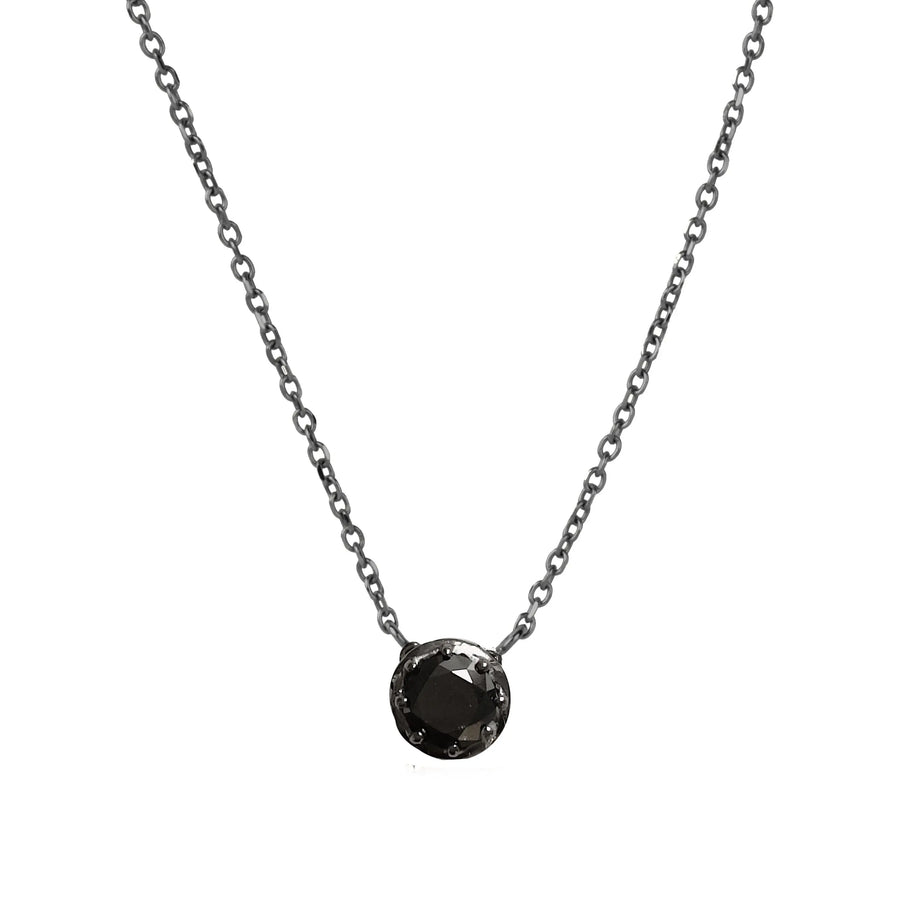 Colar Amuleto com Diamante Negro 0,71 ct gabriela susanna