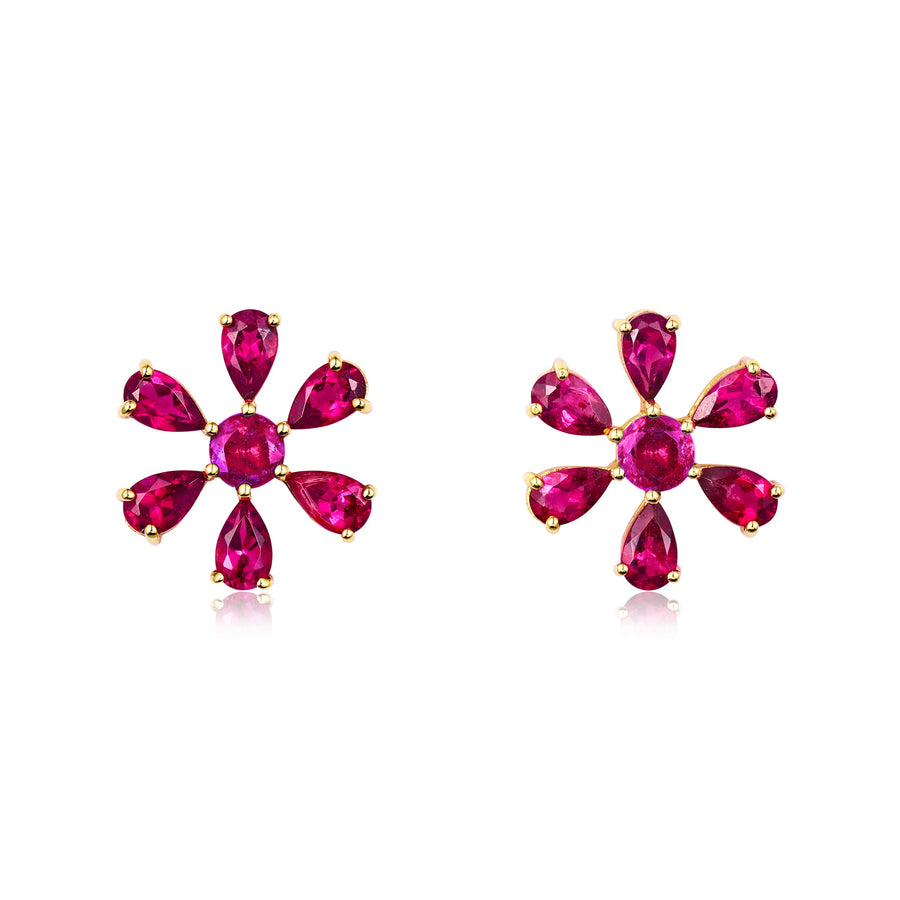 Brinco Flor do Campo com Rubelitas gabriela susanna