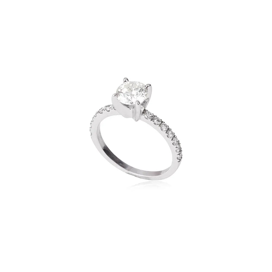Anel A Million Reasons Solitário com 1,35 ct de Diamantes Redondos gabriela susanna