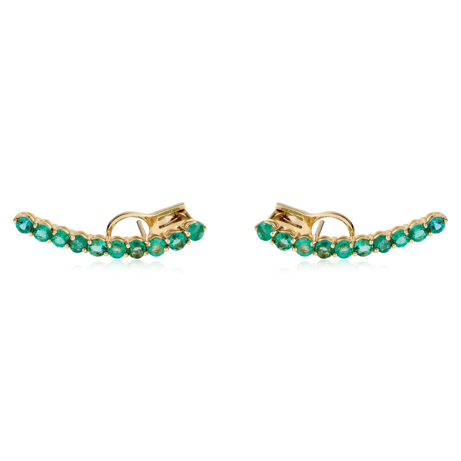 Earcuff Joker com Esmeraldas gabriela susanna